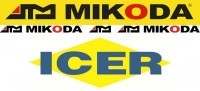 Tarcze hamulcowe pełne MIKODA 0917 GT malowane, nacinane, wiercone, kolor: czarny + KLOCKI ICER 181268 - HYUNDAI ATOS (MX) - OŚ PRZEDNIA