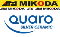 Tarcze hamulcowe pełne MIKODA 0424 + KLOCKI QUARO QP2191C ceramiczne - BMW 3 (E46) - OŚ TYLNA