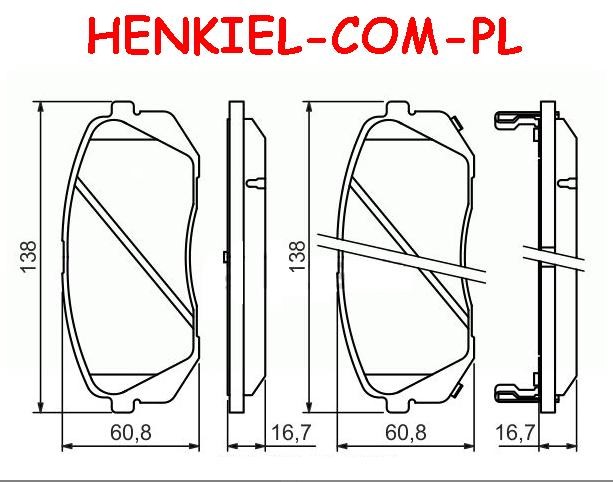 KLOCKI HAMULCOWE LPR 05P1415 HYUNDAI IX35 KIA CARENS III