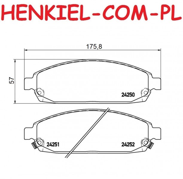 Klocki hamulcowe MIKODA 72528 JEEP COMMANDER (XK) GRAND