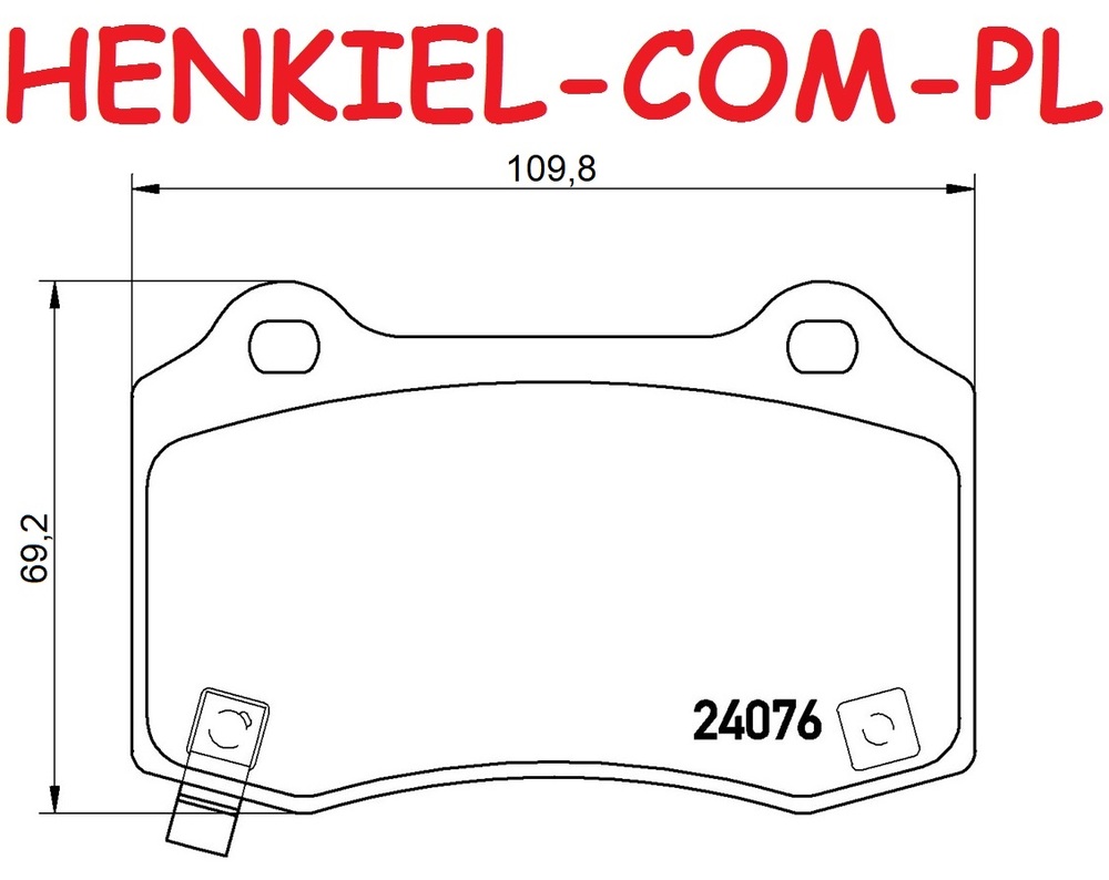 Klocki hamulcowe BREMBO P11024 CHRYSLER 300 C (LX) 300 C