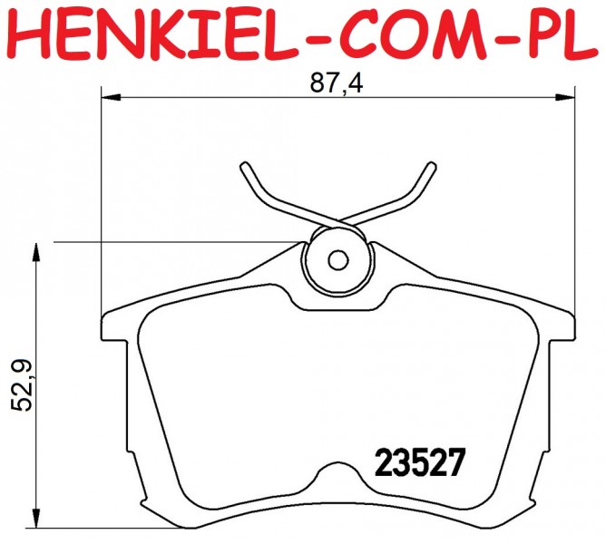 Klocki hamulcowe TEXTAR 2352701 HONDA ACCORD VI (CK, CG