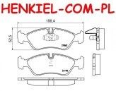 Klocki hamulcowe BREMBO P59017 - DAEWOO ARANOS CIELO ESPERO NEXIA ASTRA F CALIBRA A KADETT E OMEGA A VECTRA A VECTRA B - OŚ PRZEDNIA