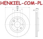 Tarcze hamulcowe wentylowane MIKODA 0544 + KLOCKI QUARO QP9562C cramiczne - CITROËN C4 II (B7) DS4 - OŚ PRZEDNIA