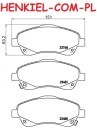 Klocki hamulcowe SAMKO 5SP1114 - TOYOTA AVENSIS (_T25_) COROLLA Verso (ZER_,ZZE12_,R1_) - OŚ PRZEDNIA