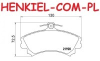 Klocki hamulcowe MIKODA 70908 - MITSUBISHI CARISMA (DA_) CARISMA Sedan (DA_) COLT VI (Z3_A, Z2_A) SPACE STAR MPV (DG_A) COLT CZC kabriolet (RG) SMART FORFOUR (454) VOLVO S40 I (644) V40 Kombi (645) - OŚ PRZEDNIA