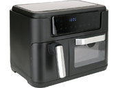 FRYTKOWNICA BEZTŁUSZCZOWA AIR FRYER DWUKOMOROWA PODWÓJNA DO SMAŻENIA PIECZENIA 2400W 3,5L+7,5L CZARNA LUND 67564