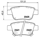 Tarcze hamulcowe pełne MIKODA 2244 + KLOCKI MIKODA 72239 - TOYOTA COROLLA Verso (ZER_, ZZE12_, R1_) - OŚ TYLNA