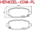 Klocki hamulcowe MIKODA 72559 - JEEP WRANGLER IV (JL)  - OŚ TYLNA