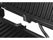 GRILL OPIEKACZ ELEKTRYCZNY ROZKŁADANY KONTAKTOWY KOMPAKTOWY PROGRAMATOR CZASU I TEMPERATURY PANEL LED 2000W LUND 67450