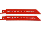 BRZESZCZOTY DO METALU I DREWNA BIM 150 MM 24TPI / 2 SZT. YATO YT-33932
