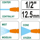 PISTOLET ZRASZAJĄCY OGRODOWY REGULOWANY FLO 89193