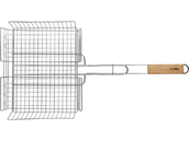 PRZENOŚNY CHROMOWANY RUSZT GRILLOWY 34X27.5X6.5CM LUND 99861 