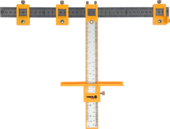 SZABLON WZORNIK PRZYMIAR DO WYZNACZANIA OTWORÓW 400mm VOREL 18180