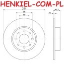 Tarcza hamulcowa pełna MIKODA 0364 - ALFA ROMEO MITO (955_) - OŚ TYLNA