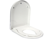 UNIWERSALNA WOLNOOPADAJĄCA WYPINANA DESKA WC 2w1 ANTYBAKTERYJNA PP-D + NAKŁADKA DLA DZIECI FALA 75472