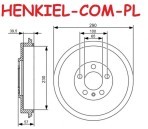 Bębny hamulcowe MIKODA 9222 + SZCZĘKI MIKODA 89222 - SKODA OCTAVIA I (1U2) OCTAVIA I Kombi (1U5) ROOMSTER (5J) ROOMSTER Praktik (5J) - OŚ TYLNA