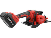 PIŁA PILARKA TARCZOWA BEZSZCZOTKOWA AKUMULATOROWA + ŁADOWARKA  2x4Ah 18V 140mm YATO YT-8281185