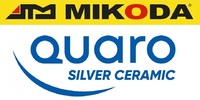 Tarcze hamulcowe pełne MIKODA 1460 GT malowane, nacinane, wiercone, kolor: czarny + KLOCKI QUARO QP7365C ceramiczne - MERCEDES KLASA M (W163) - OŚ TYLNA