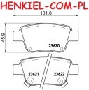 Tarcze hamulcowe pełne MIKODA 2239 + KLOCKI SAMKO 5SP1113 - TOYOTA AVENSIS (_T25_) AVENSIS Kombi (_T25_) AVENSIS Sedan (_T25_) - OŚ TYLNA