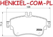 Tarcze hamulcowe wentylowane MIKODA 1487 + KLOCKI BREMBO P50094 - MERCEDES KLASA A (W176) KLASA B (W246, W242) CLA Coupe (C117) - OŚ PRZEDNIA