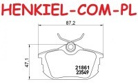 Klocki hamulcowe KASHIYAMA C25009 - MITSUBISHI CARISMA (DA_) CARISMA Sedan (DA_) COLT CZC kabriolet (RG) COLT VI (Z3_A, Z2_A) SPACE STAR MPV (DG_A) SMART FORFOUR (454) VOLVO S40 I (644) V40 Kombi (645) - OŚ TYLNA