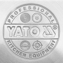 PATELNIA GASTRONOMICZNA ZE STALI NIERDZEWNEJ INDUKCJA GAZ PRĄD 28cm YATO YG-00102