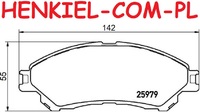 Klocki hamulcowe TRW GDB3633 - SUZUKI SX4 S-CROSS (JY) VITARA (LY) - OŚ PRZEDNIA