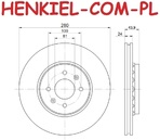Tarcza hamulcowa wentylowana MIKODA 1777 - DACIA DOKKER DOKKER Express LODGY RENAULT CAPTUR (J5_) - OŚ PRZEDNIA
