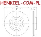 Tarcze hamulcowe wentylowane MIKODA 1753 + KLOCKI CERAMICZNE QAURO QP2260C - RENAULT LAGUNA II (BG0/1_) LAGUNA II Grandtour (KG0/1_) ESPACE IV (JK0/1_) - OŚ PRZEDNIA