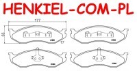 Tarcze hamulcowe wentylowane MIKODA 2518 + KLOCKI FERODO FDB929 - JEEP CHEROKEE (XJ) GRAND CHEROKEE I (ZJ) WRANGLER I (YJ, SJ_) WRANGLER II (TJ) - OŚ PRZEDNIA