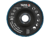 TARCZA DO SZLIFOWANIA ŚCIERNICA INOX P40 125MM NIEBIESKA YATO YT-833005