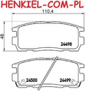 Klocki hamulcowe QUARO QP7567 - CHEVROLET CAPTIVA (C100, C140) CAPTIVA SPORT EQUINOX DAEWOO WINSTORM OPEL ANTARA A (L07) PONTIAC TORRENT SATURN VUE SUV - OŚ TYLNA