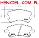 Tarcze hamulcowe wentylowane MIKODA 2232 GT malowane, nacinane, wiercone, kolor: czarny + KLOCKI MIKODA 72232 - TOYOTA COROLLA (_E12_) (system ham. TRW) - OŚ PRZEDNIA