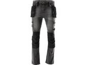 SPODNIE ROBOCZE MONTERSKIE STRETCH JEANS STEEL GREY r. L/XL YATO YT-79063