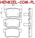 Tarcze hamulcowe pełne MIKODA 0847 GT malowane, nacinane, wiercone, kolor: czarny + KLOCKI QUARO QP7537 - HONDA CR-V II (RD_) - OŚ TYLNA