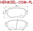 Klocki hamulcowe MIKODA 71870 - MAZDA 6 Sedan (GJ,GL) 6 Kombi (GJ,GL) 6 Nadwozie pełne/Kombi (GJ) - OŚ TYLNA