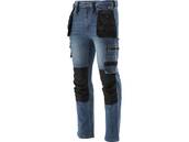 SPODNIE ROBOCZE MONTERSKIE STRETCH JEANS DARK BLUE r. XL YATO YT-79054