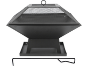 PALENISKO OGRODOWE Z POKRYWĄ STALOWE OGNISKO GRILL 45x45cm LUND 99715