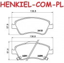 Tarcze hamulcowe wentylowane MIKODA 2241 + KLOCKI QUARO QP6269C ceramiczne - TOYOTA AURIS (_E15_) COROLLA Sedan (_E15_) - OŚ PRZEDNIA