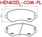 Tarcze hamulcowe wentylowane MIKODA 2522 + KLOCKI MIKODA 72524 - CHRYSLER VOYAGER IV (RG, RS) DODGE CARAVAN (RG_) - OŚ PRZEDNIA