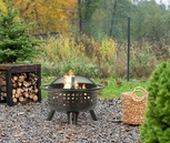 PALENISKO OGRODOWE STALOWE OGNISKO GRILL 80x80x61cm LUND 99915