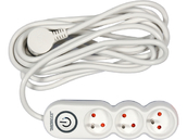 PRZEDŁUŻACZ LISTWA ZASILAJĄCA 3 GNIAZDA Z UZIEMIENIEM WYŁĄCZNIK 5M 1,5MM2 STHOR 72352 