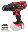 WIERTARKO WKRĘTARKA SAM KORPUS (BODY) 2 BIEGI 18V 40Nm YATO YT-82781
