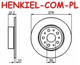 Tarcza hamulcowa pełna MIKODA 0363 - ALFA ROMEO 166 LANCIA KAPPA - OŚ TYLNA