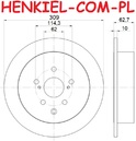 Tarcze hamulcowe pełne MIKODA 2281 GT malowane, nacinane, wiercone, kolor: czarny + KLOCKI MIKODA 72281 - LEXUS RX (_L1_) RX (_L2_) TOYOTA HIGHLANDER / KLUGER (_U5_) SIENNA (_L3_) SIENNA Mini Cargo Van (_L3_) - OŚ TYLNA