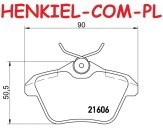 Klocki hamulcowe TRW GDB1147 - ALFA ROMEO 156 164 166 LANCIA KAPPA (838_) - OS TYLNA