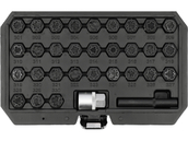 ZESTAW NASADEK NASADKI DO ŚRUB ZABEZPIECZAJĄCYCH MERCEDES 32el. YATO YT-060390