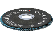 TARCZA DO SZLIFOWANIA ŚCIERNICA INOX P80 125MM NIEBIESKA YATO YT-833007