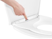 UNIWERSALNA WOLNOOPADAJĄCA WYPINANA DESKA WC 2w1 SLIM ANTYBAKTERYJNA Z DUROPLASTU + NAKŁADKA DLA DZIECI FALA 75467